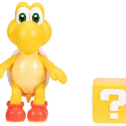 Hot Sale 🌟 World of Nintendo Red Koopa Troopa Action Figure [with Question Block] ⌛ -Super Mario Bros Shop redkoopatroopaquest inset2