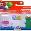 New 😍 World of Nintendo New Super Mario Bros U Micro Land Playset Red Toad & Sparkling Water Playset ⌛