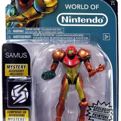 Coupon 🤩 World of Nintendo Metroid Samus Exclusive Action Figure [Metallic Paint] 😍