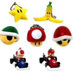 Discount 👍 Super Mario Mario Kart DS Set of 7 Micro Keychains ✨