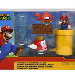 Deals ✔️ World of Nintendo Super Mario Sparkling Waters 2.5-Inch Diorama Set 😉