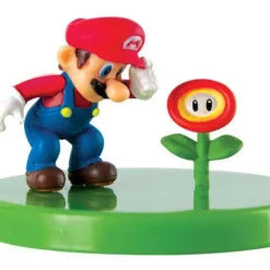 Hot Sale 😍 Super Mario Mario with Fire Flower 2-Inch Buildable Figure [Loose] ⌛