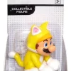 Outlet ✨ World of Nintendo Super Mario Cat Mario 2.5-Inch Mini Figure 😀
